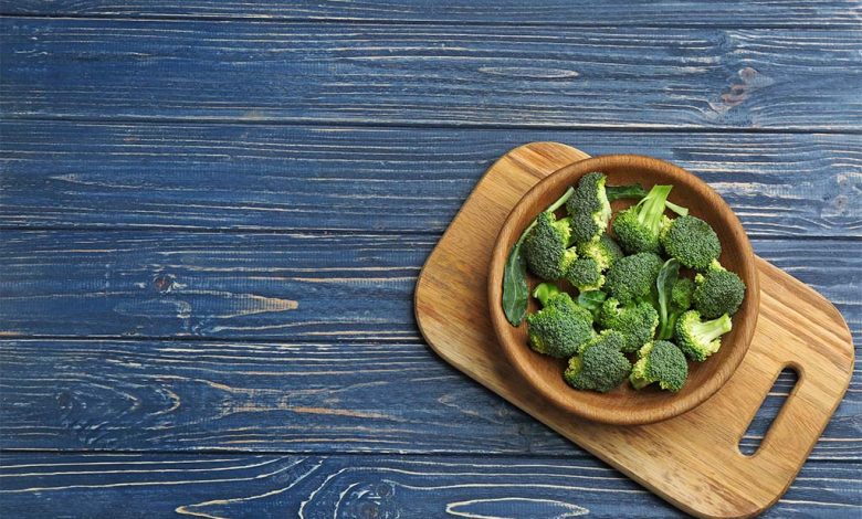 Brocolli on a serving platter